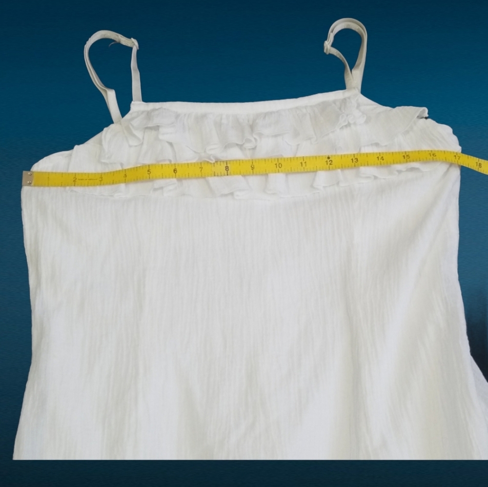 Claudio Nucci white summer cotton dress. Size XL - Picture 6 of 8